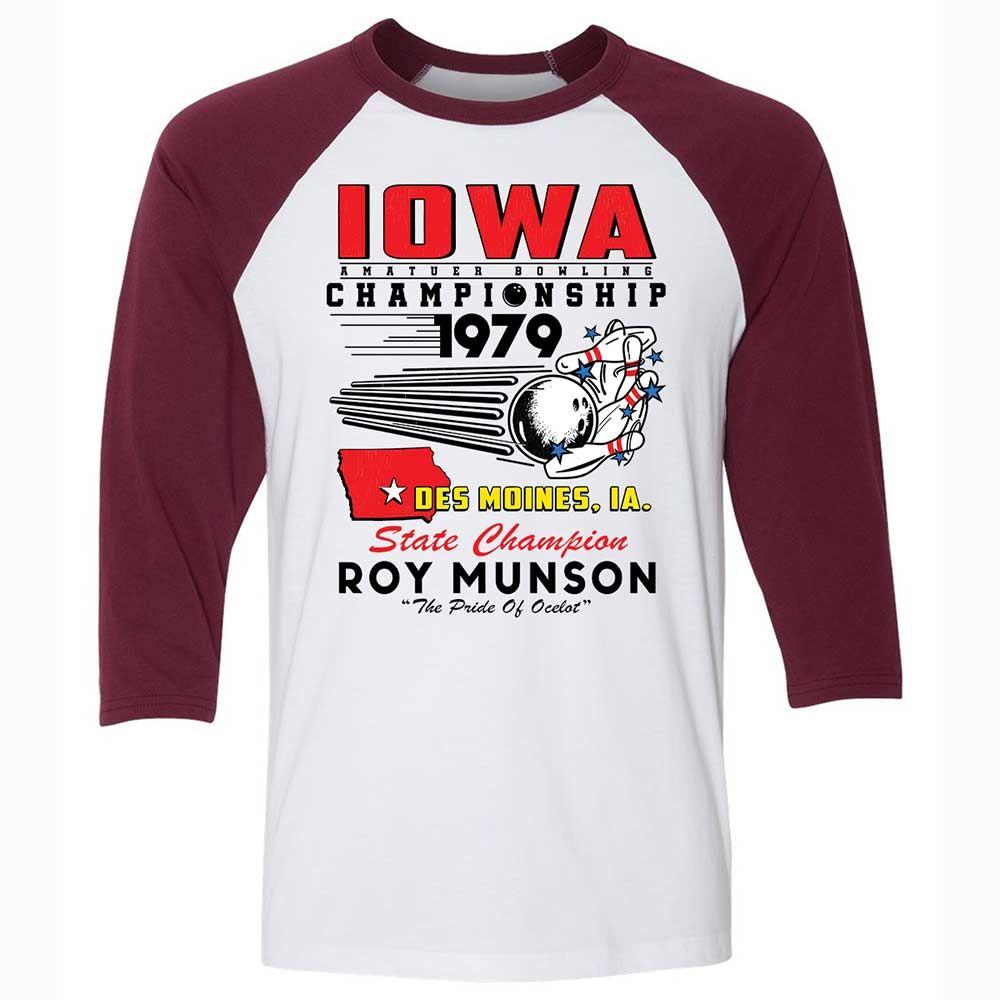Unisex 3/4 Baseball Tee - 4E6Q2T9U - White/Maroon - 7