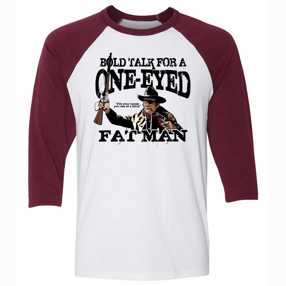 One Eyed Fat Man - White/Maroon - 7