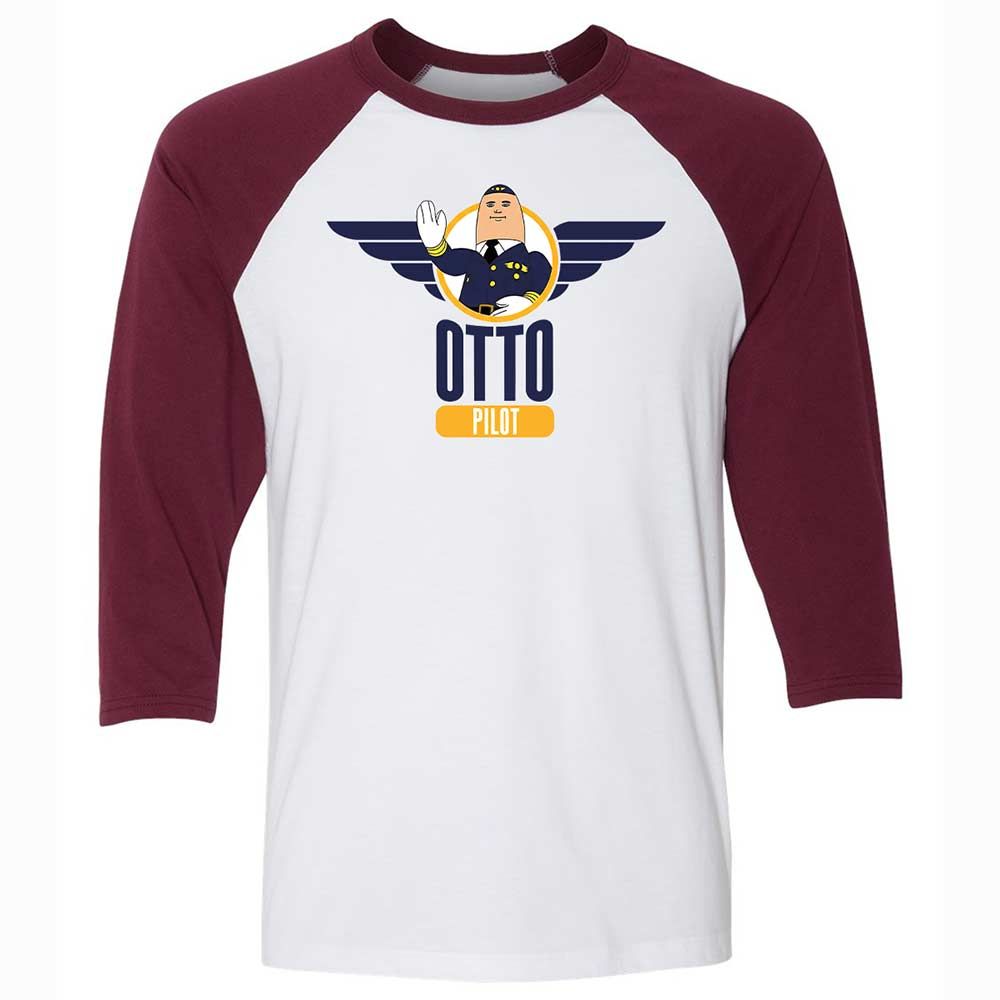 Unisex 3/4 Baseball Tee - NTTMNKKD - White/Maroon - 7