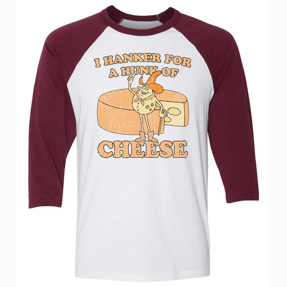 Hanker For A Hunk Of Cheese - White/Maroon - 7