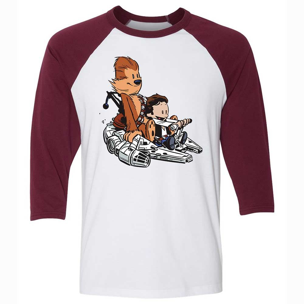 Han and Chewie - White/Maroon - 7