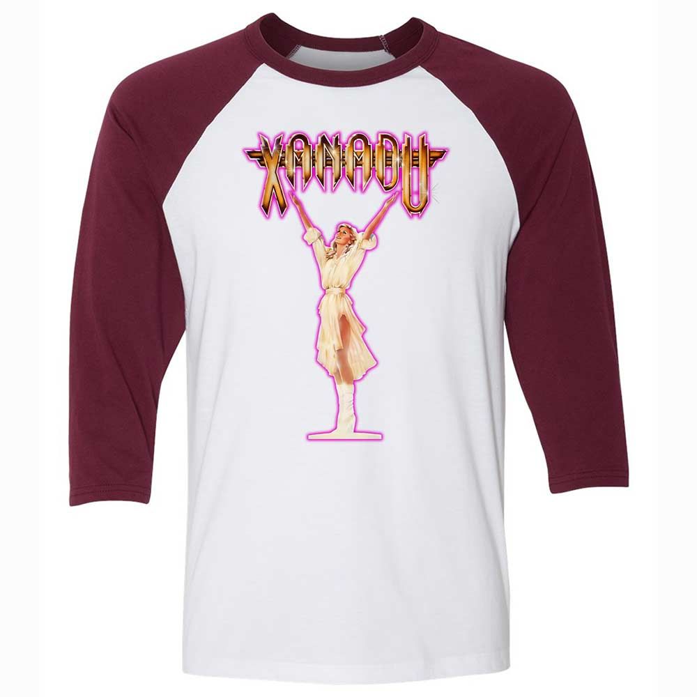 Unisex 3/4 Baseball Tee - WY8XFK4H - White/Maroon - 7