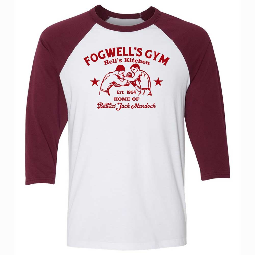 Unisex 3/4 Baseball Tee - TFUNNSLV - White/Maroon - 7