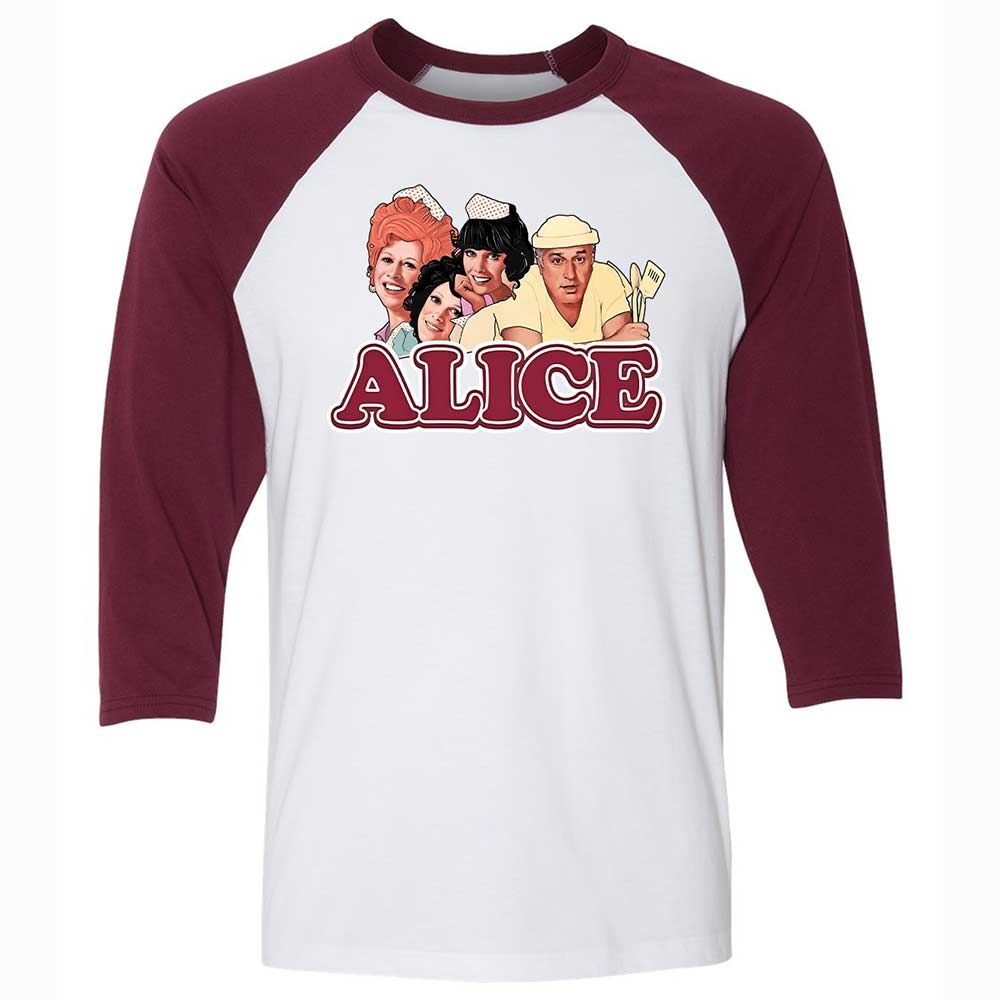 Unisex 3/4 Baseball Tee - KD52A93N - White/Maroon - 7