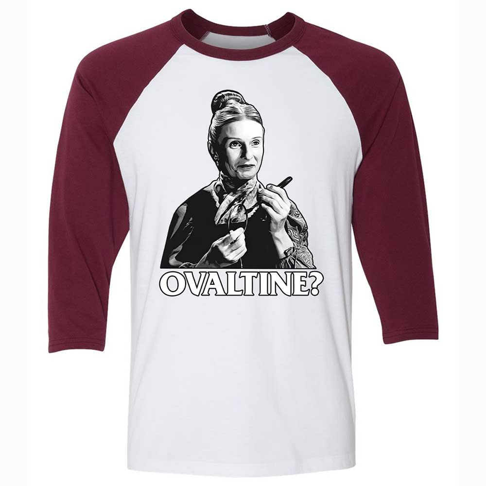 Unisex 3/4 Baseball Tee - QF8ZS3HB - White/Maroon - 7