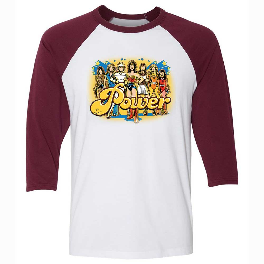 Women of 70s TV - White/Maroon - 7