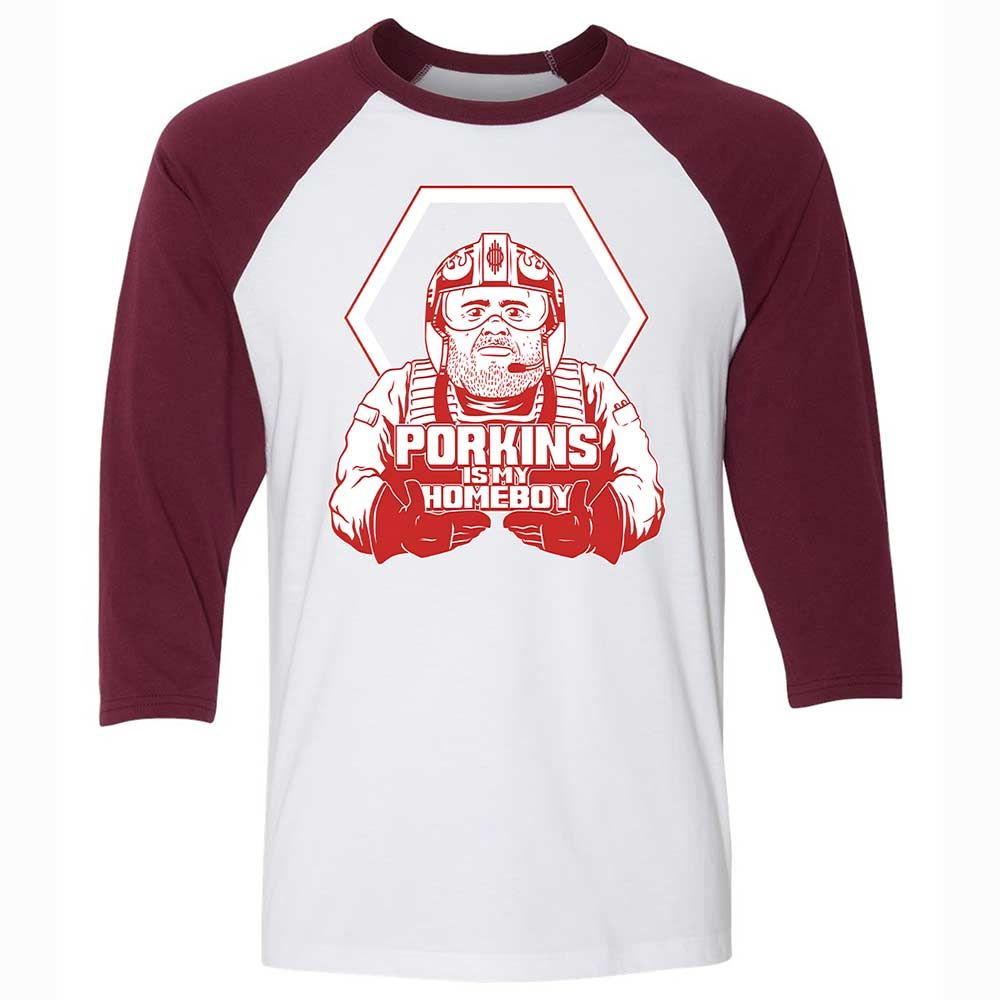 Porkins Is My Homeboy - White/Maroon - 7