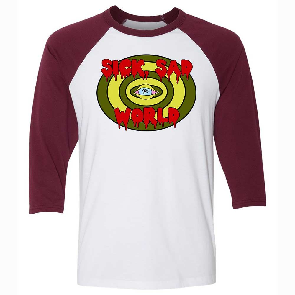 Sick Sad World - White/Maroon - 7