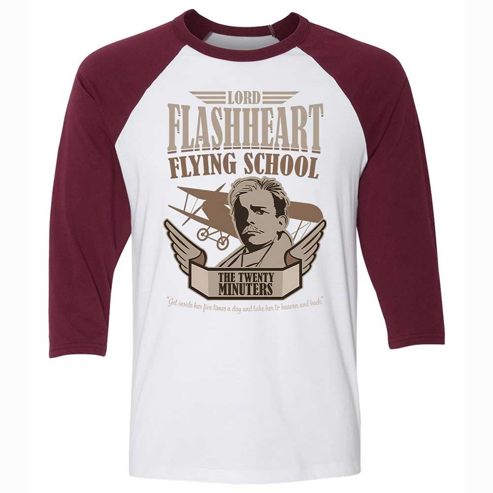 Unisex 3/4 Baseball Tee - UHJET5JP - White/Maroon - 7