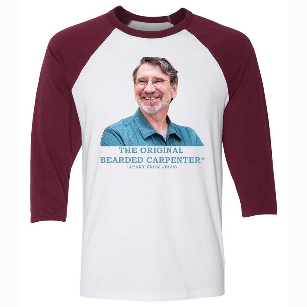 The Original Bearded Carpenter - White/Maroon - 7