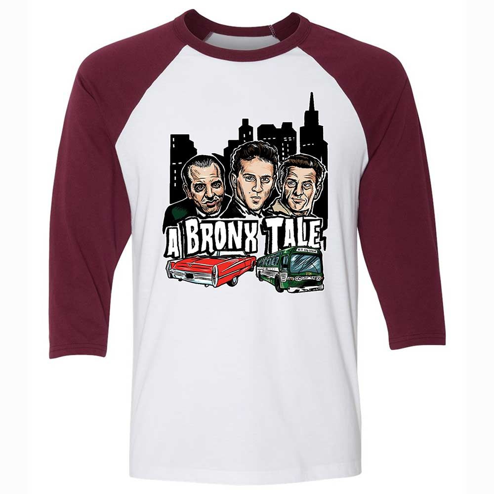 Unisex 3/4 Baseball Tee - HNGY8SPR - White/Maroon - 7