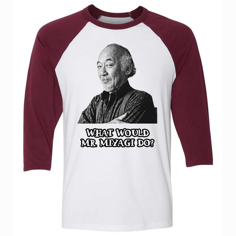 Unisex 3/4 Baseball Tee - SRHPTZS7 - White/Maroon - 7