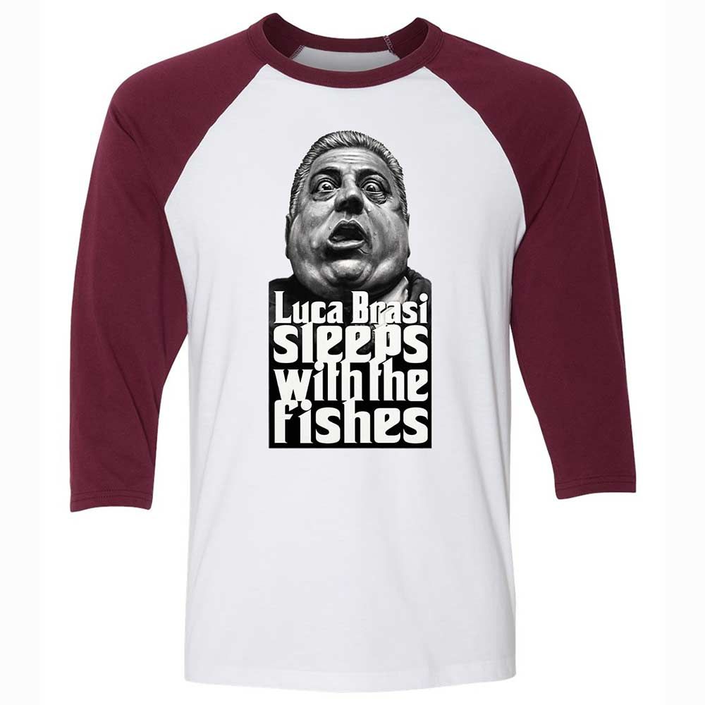 Sleeps with the fishes - White/Maroon - 7