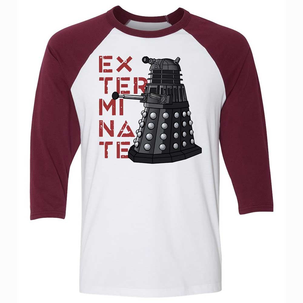 Dalek Exterminate - White/Maroon - 7