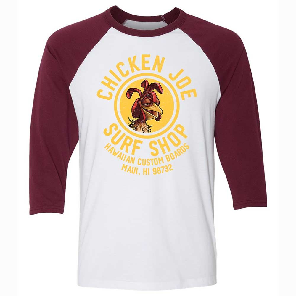 Chicken Joe Surf shop - White/Maroon - 7