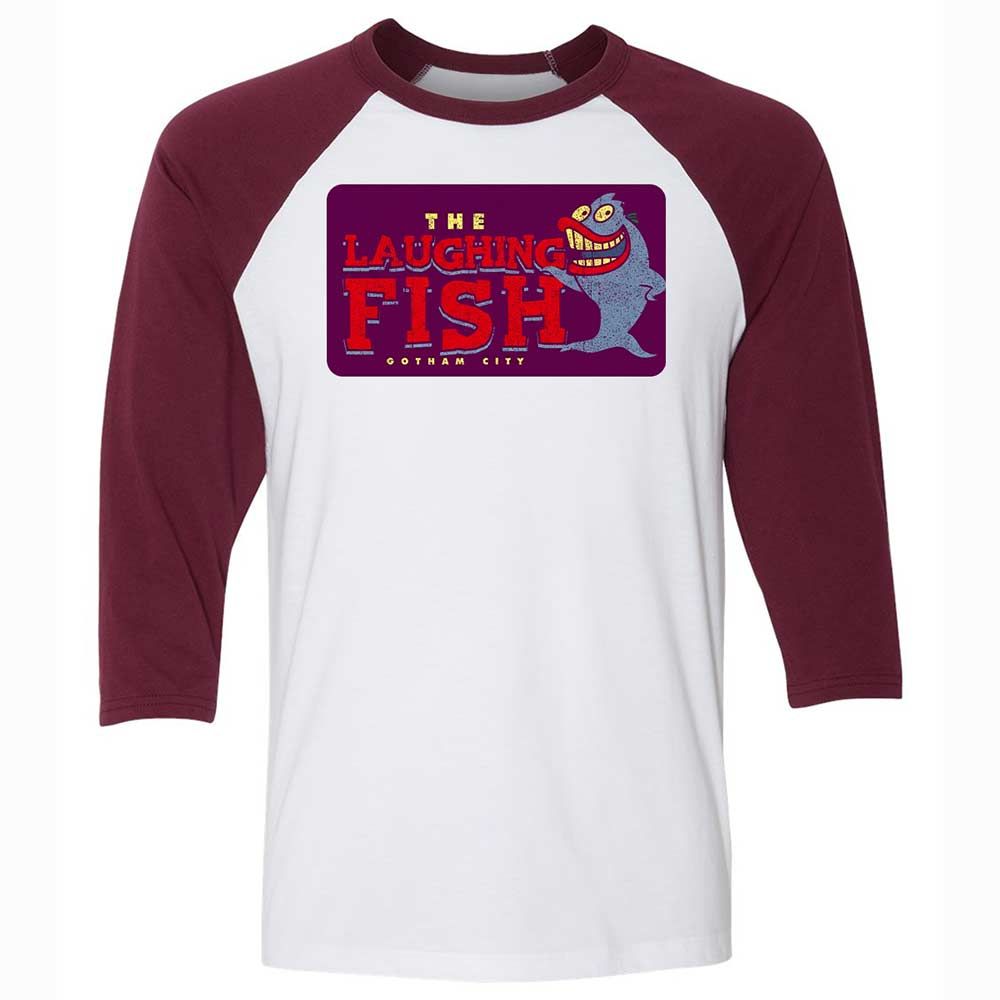 Unisex 3/4 Baseball Tee - CYB1YUKD - White/Maroon - 7