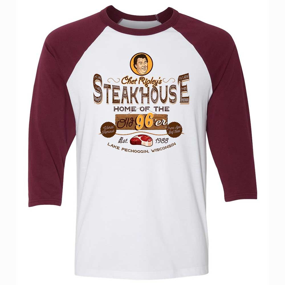 Unisex 3/4 Baseball Tee - 18MFWTJE - White/Maroon - 7