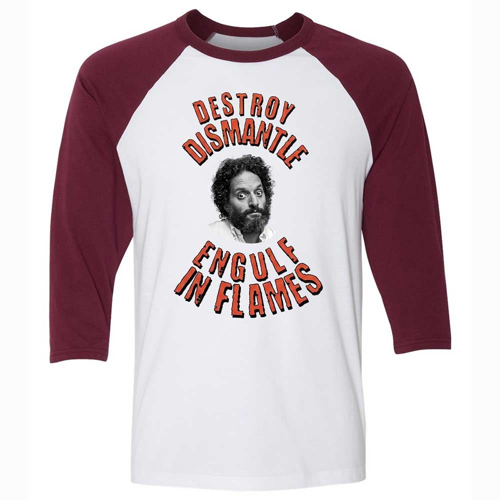 Destroy, Dismantle, Engulf in Flames - White/Maroon - 7