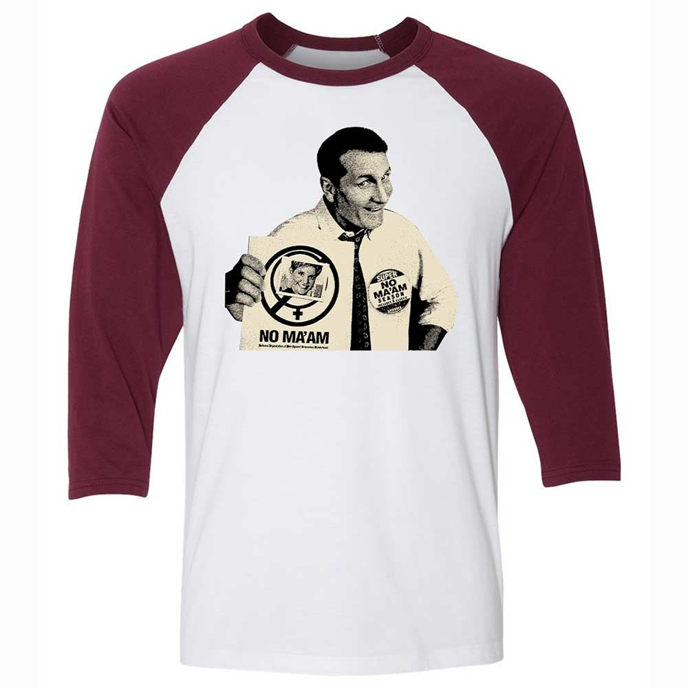Unisex 3/4 Baseball Tee - VQ9HGGNY - White/Maroon - 7