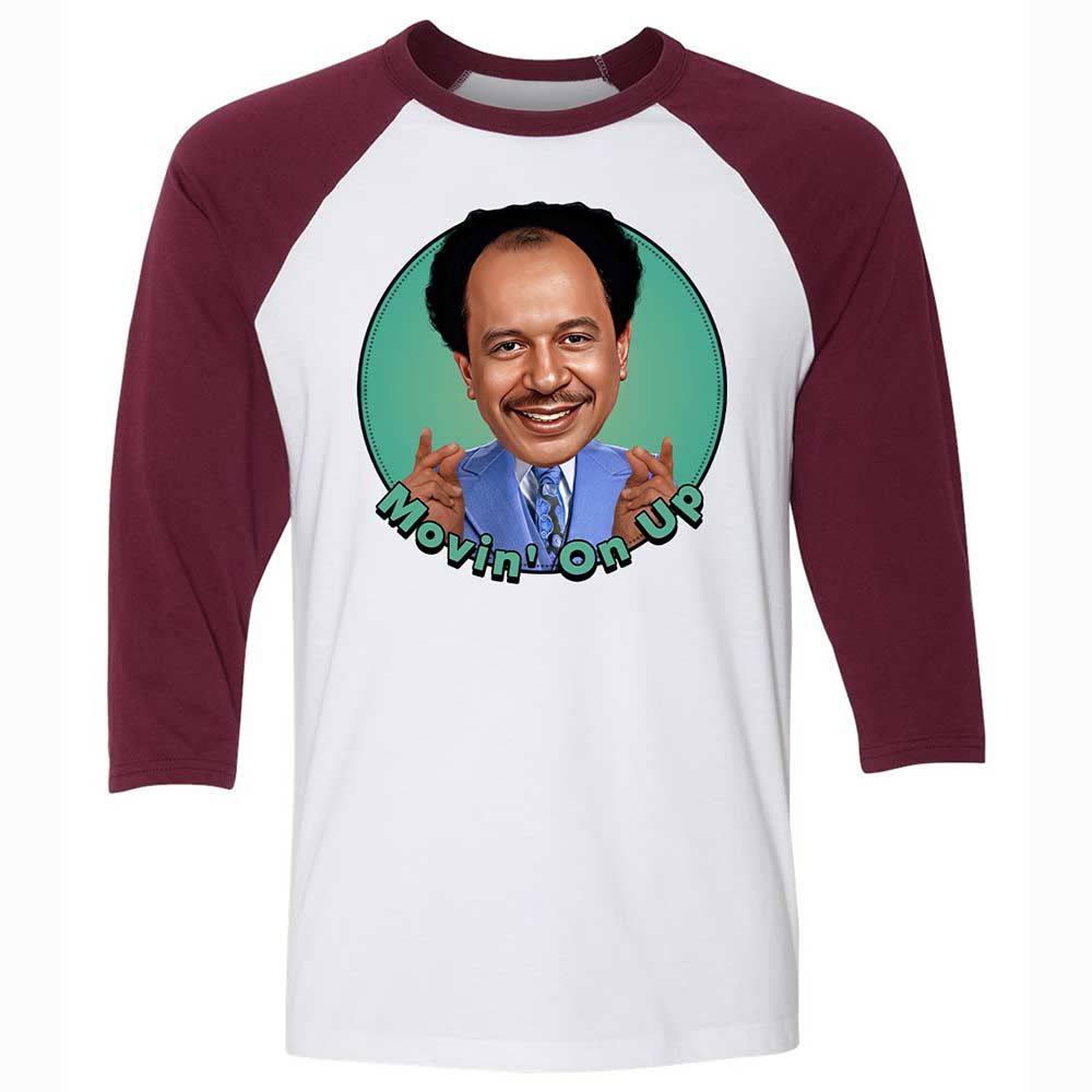 Unisex 3/4 Baseball Tee - KVNCH9GJ - White/Maroon - 7