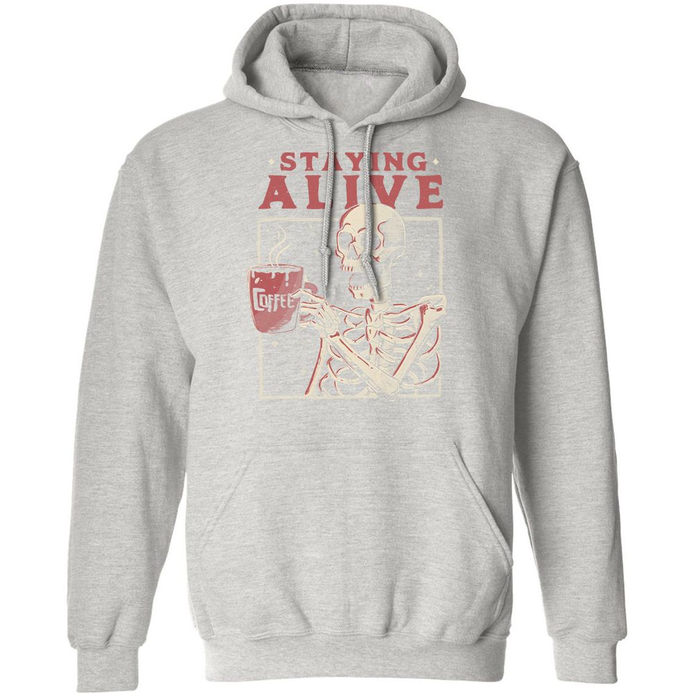 Classic Unisex Hoodie - 6SFB91GE - Ash - 8