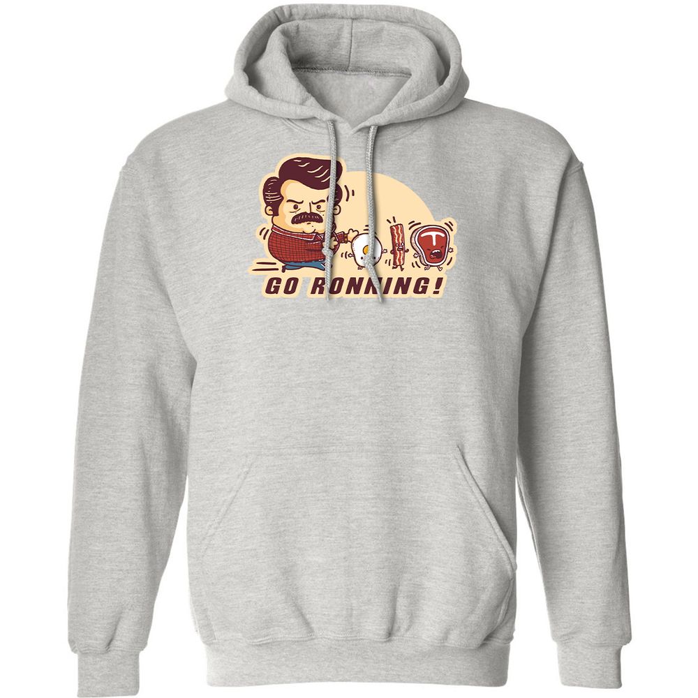 Classic Unisex Hoodie - TXY1T7CU - Ash - 8