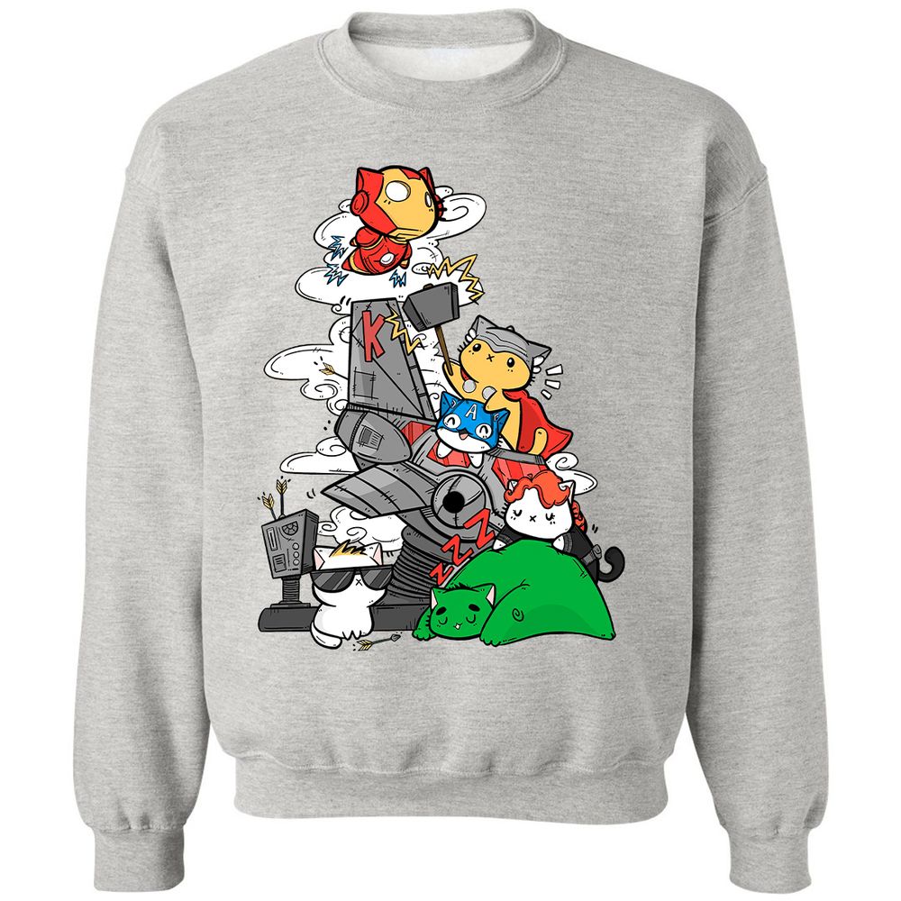 Classic Unisex Sweatshirt - 3JYE1H9U - Ash - 8