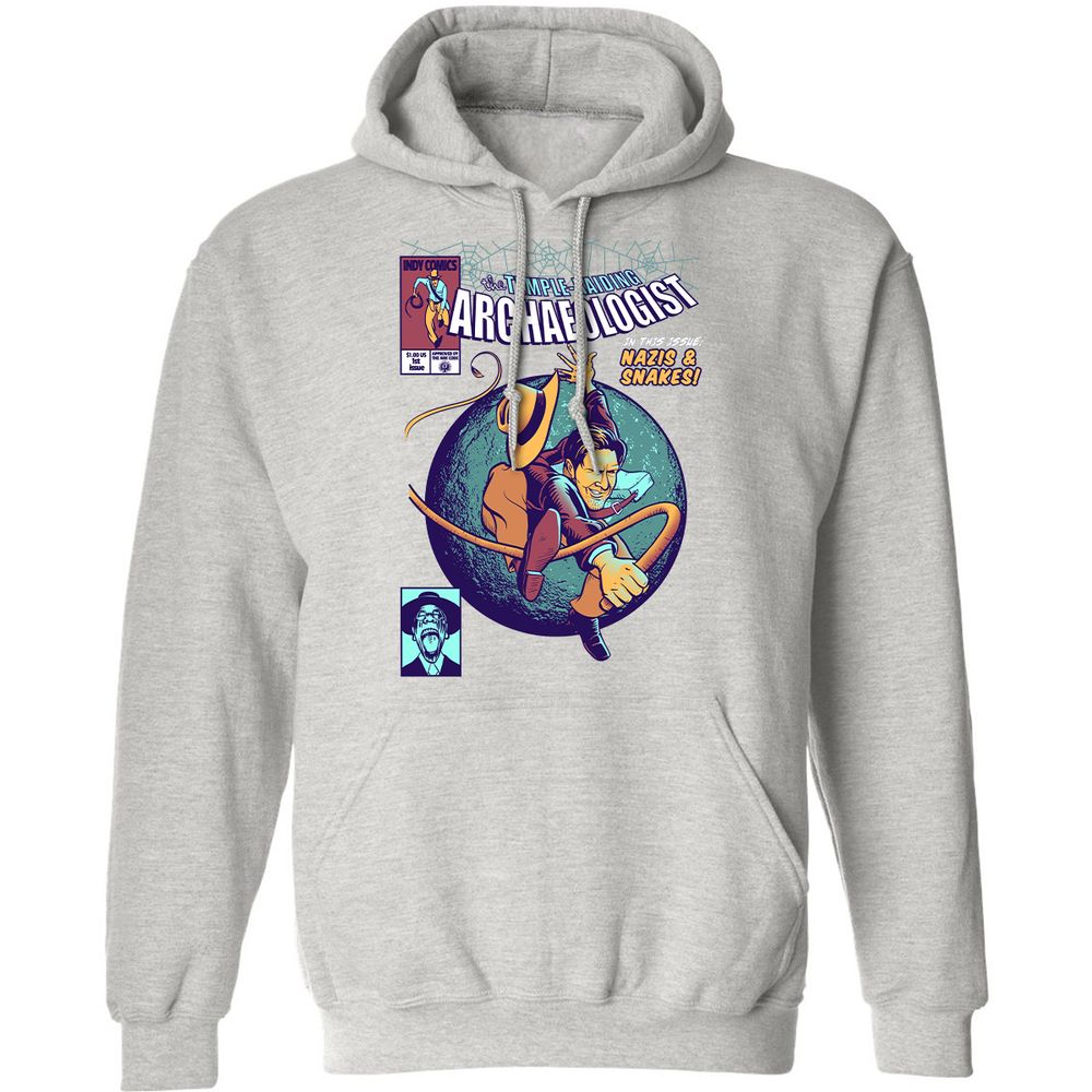 Classic Unisex Hoodie - 1X4ZZSJ1 - Ash - 8