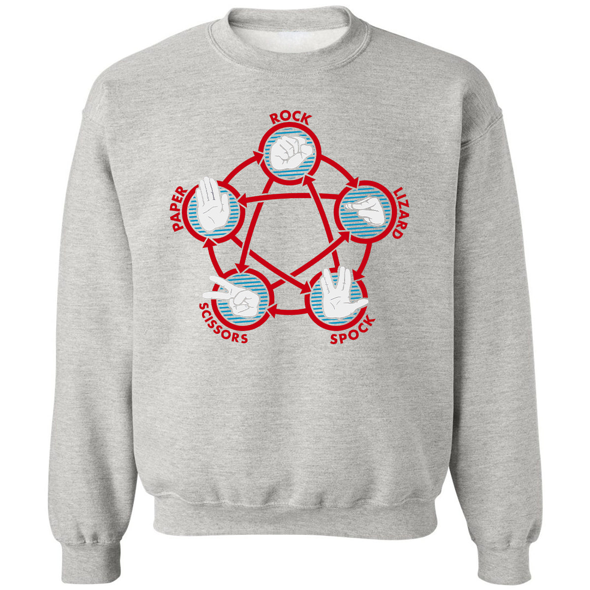 Classic Unisex Sweatshirt - JD5XRLZF - Ash - 8