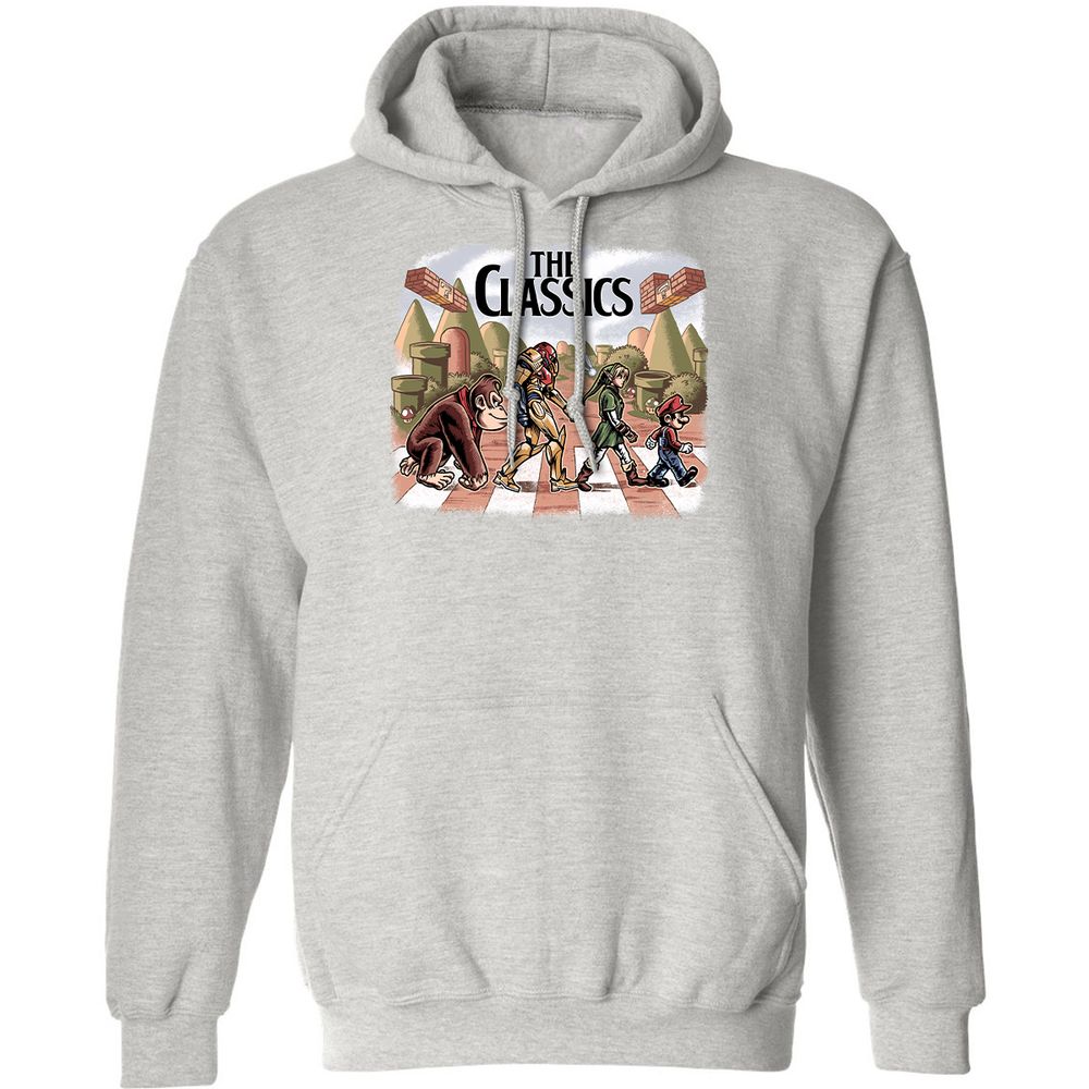 Classic Unisex Hoodie - P1G65DSD - Ash - 8