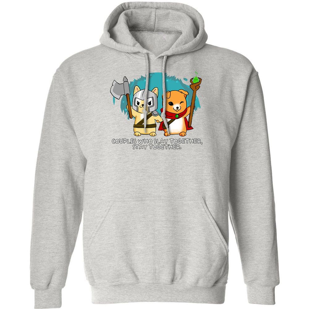 Classic Unisex Hoodie - MEZDG81B - Ash - 8