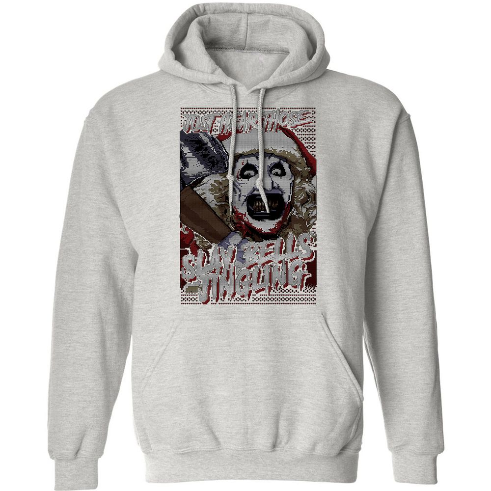 Slay Bells Jingling Classic Unisex Hoodie - Ash - 8