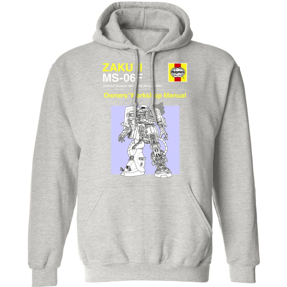 Classic Unisex Hoodie - ZQE46RCY - Ash - 8