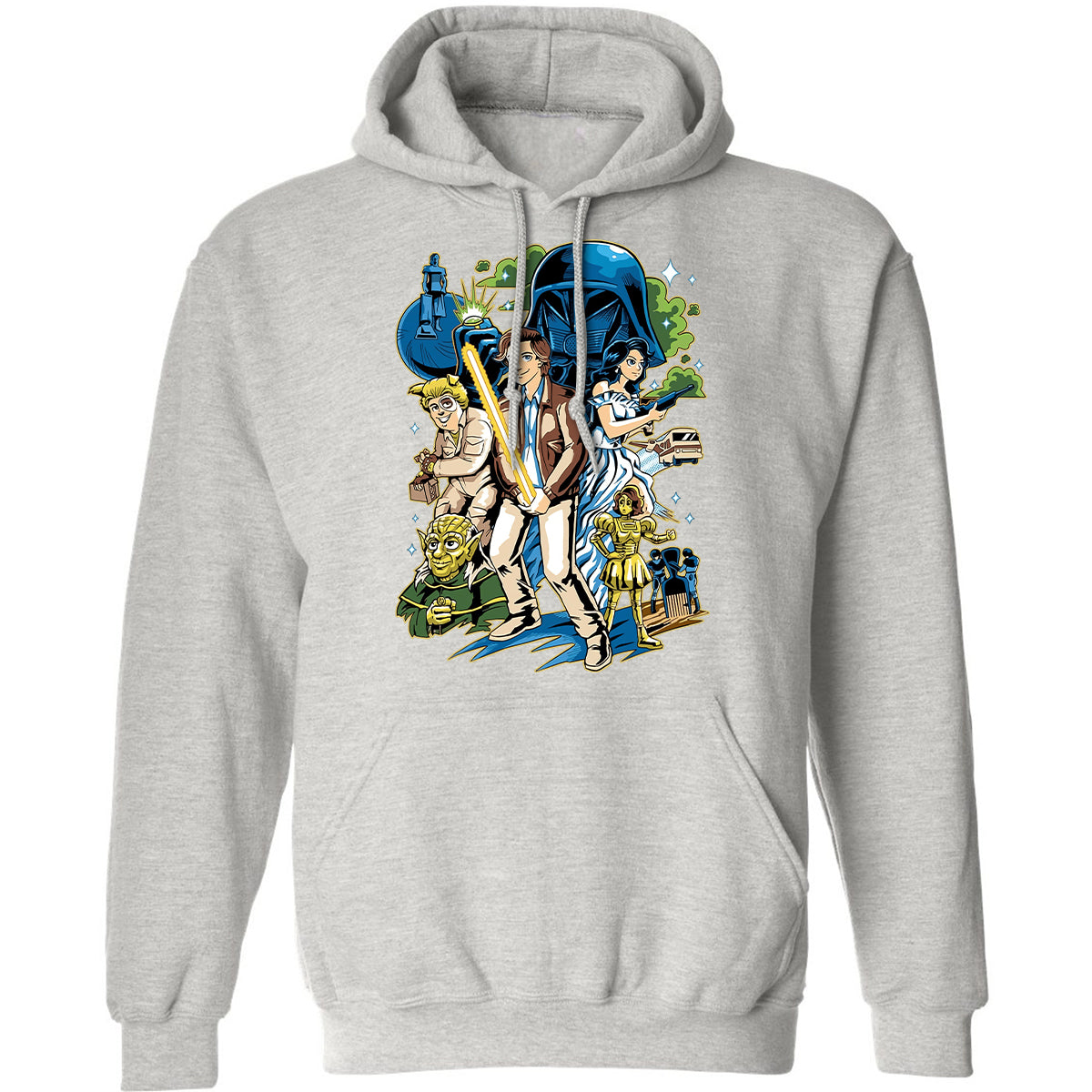 Classic Unisex Hoodie - 835GWA6P - Ash - 8