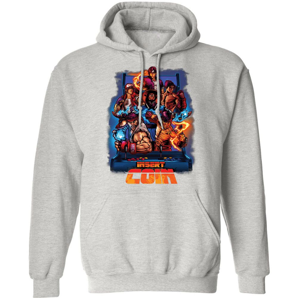 Classic Unisex Hoodie - 2V34TBUQ - Ash - 8