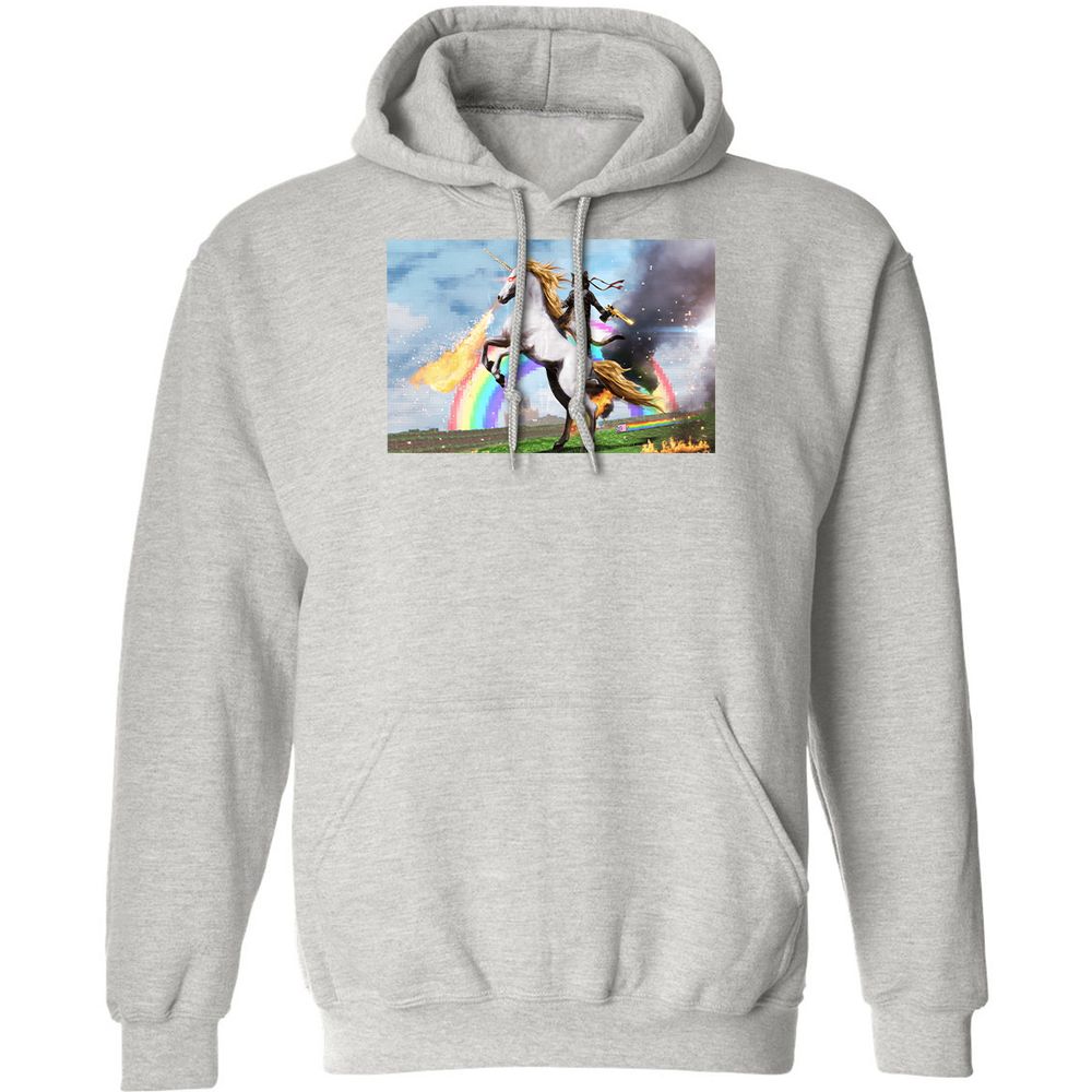 Classic Unisex Hoodie - 1B7Y15SL - Ash - 8