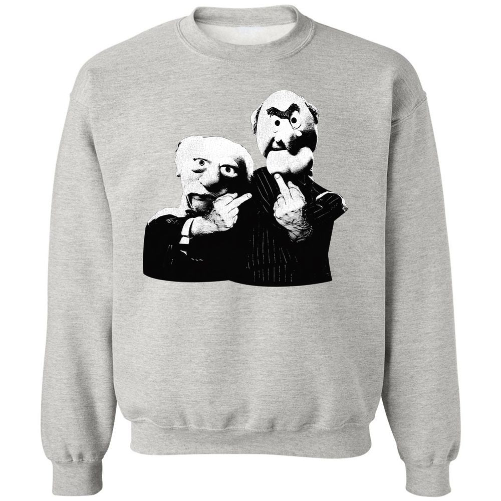 Statler and Waldorf Middle Finger - Ash - 8