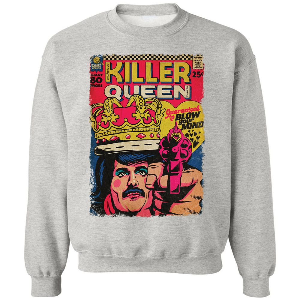 Classic Unisex Sweatshirt - GQV7V27Y - Ash - 8