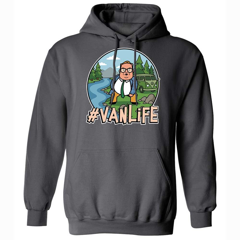 Vanlife living in a van down by the river - Charcoal - 8