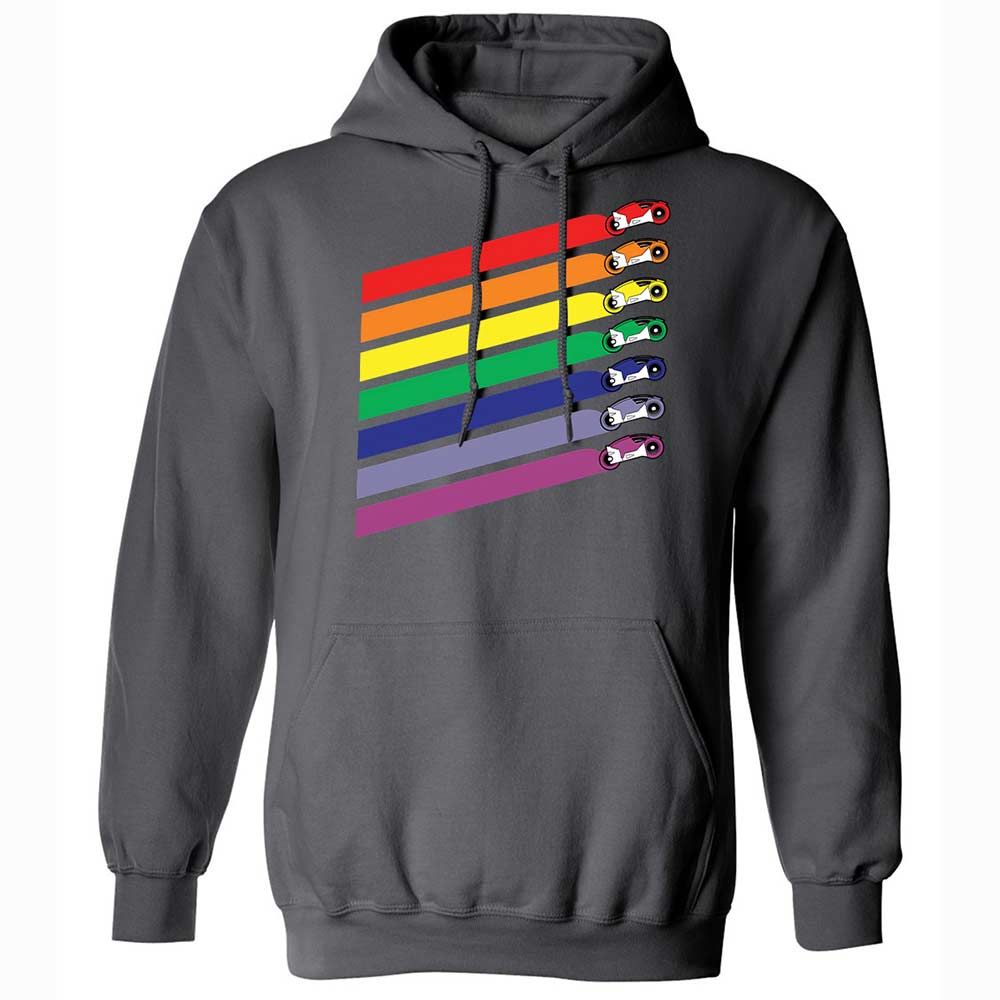 Race The Rainbow - Charcoal - 8