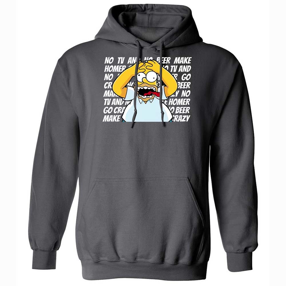 No TV and No Beer Make Homer Go Crazy - Charcoal - 8