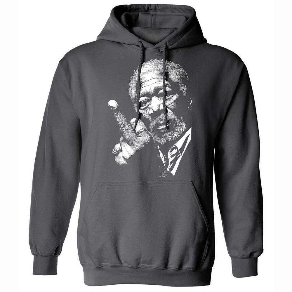 Morgan Freeman middle finger - Charcoal - 8