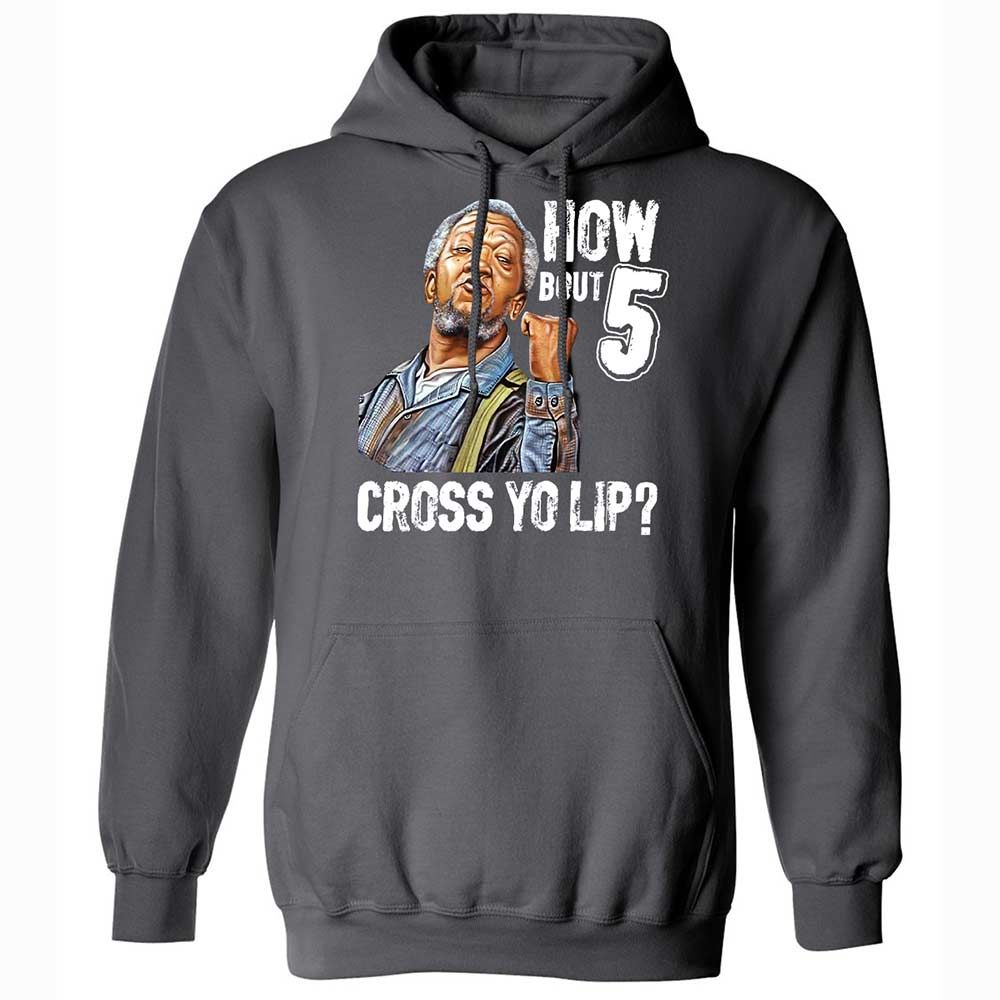 How bout 5 cross yo lip - Charcoal - 8