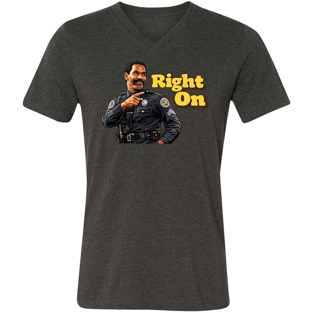 Unisex V-Neck T-Shirt - HTFWHYVP - Dark Grey Heather - 8