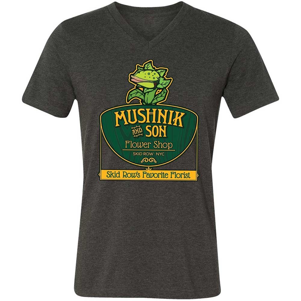 Unisex V-Neck T-Shirt - 9QDJFT3P - Dark Grey Heather - 8