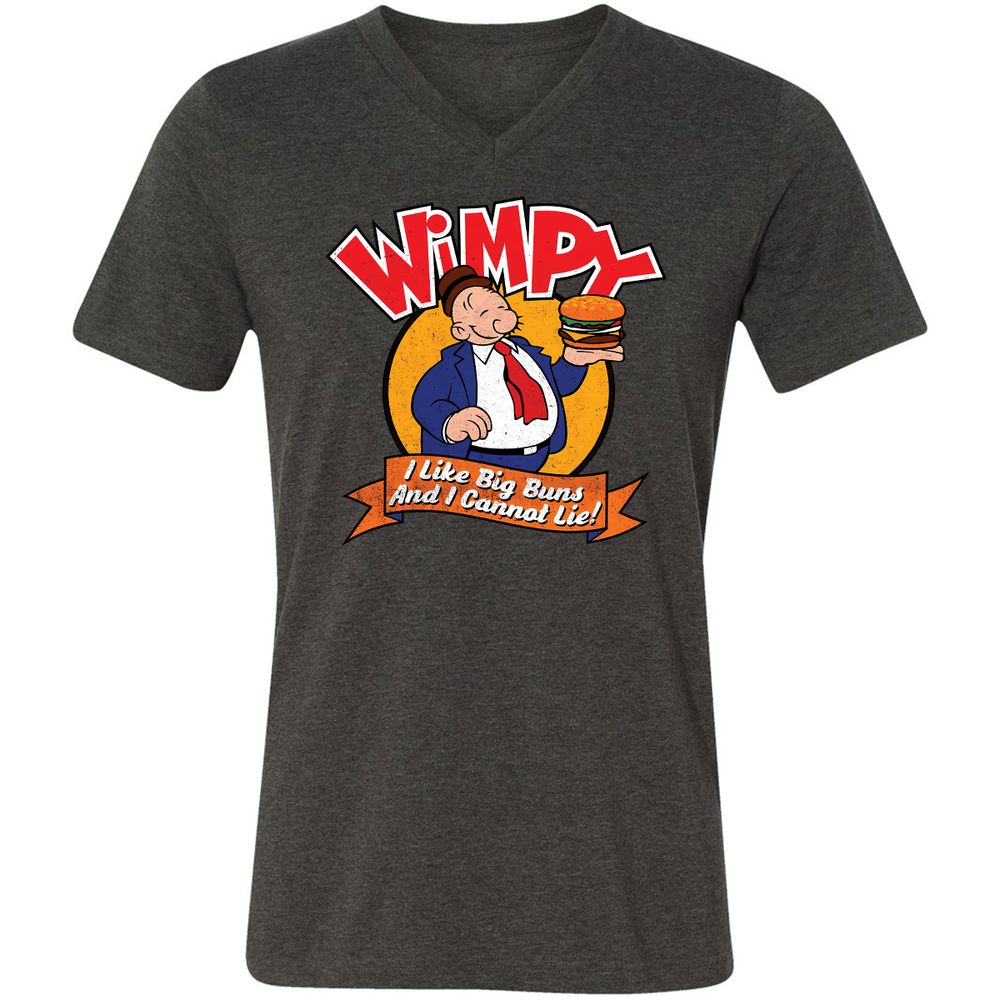 Unisex V-Neck T-Shirt - XCSNX7C6 - Dark Grey Heather - 8