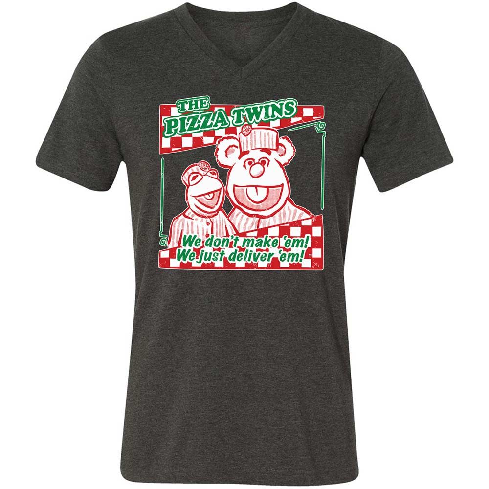 Unisex V-Neck T-Shirt - 7DL36N7L - Dark Grey Heather - 8