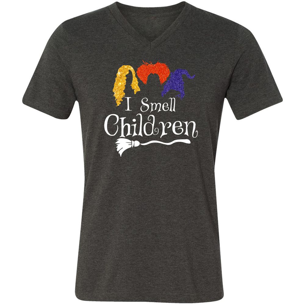 Unisex V-Neck T-Shirt - MFDF78UX - Dark Grey Heather - 8