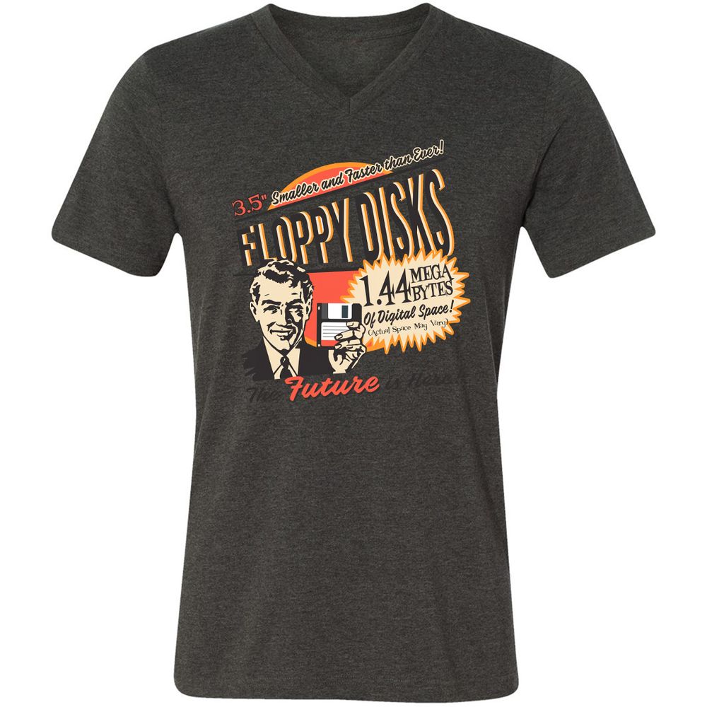Floppy Disk Retro - Dark Grey Heather - 8