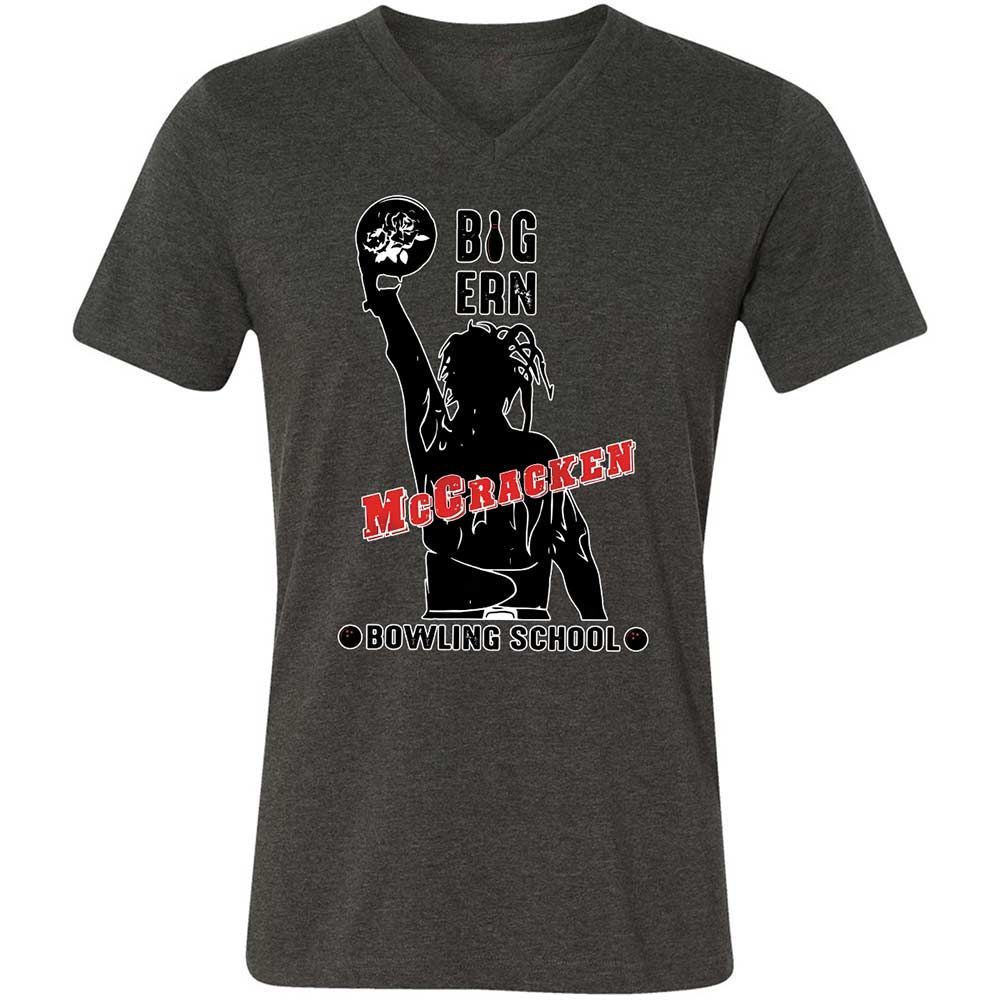 Unisex V-Neck T-Shirt - DFW6AKXU - Dark Grey Heather - 8